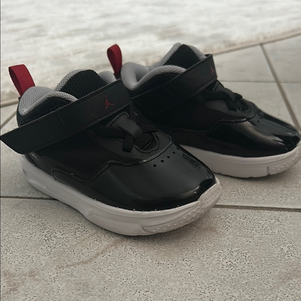 Jordan Kids Black and Red Sneakers like new